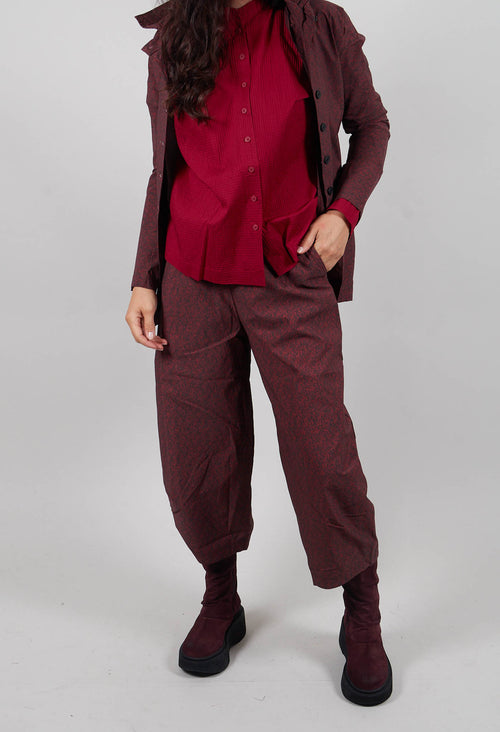 Tulip Leg Trousers in Lava Print - 3220104