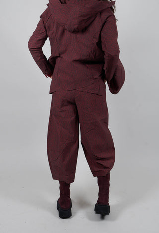 Tulip Leg Trousers in Lava Print - 3220104