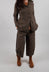 Tulip Leg Trousers in Bronze Print  - 3220104