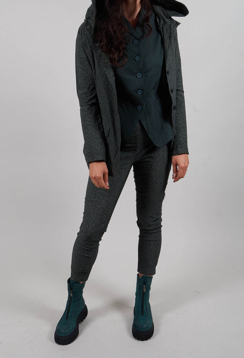 Slim Leg Trousers in Forest Print - 3220105