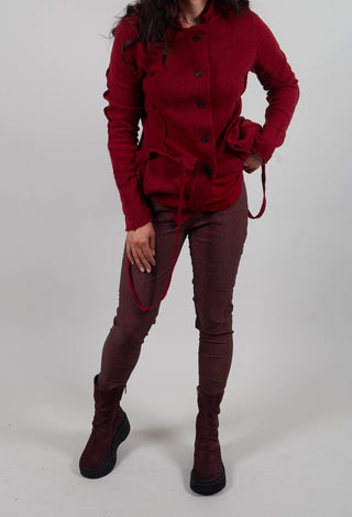Slim Leg Trousers in Lava Print  - 3220105