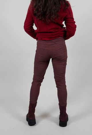 Slim Leg Trousers in Lava Print  - 3220105