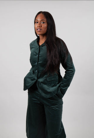 Button Up Jacket in Forest - 3231111