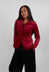 Button Up Jacket in Lava  - 3231111