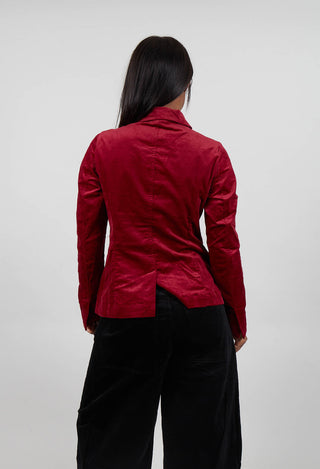 Button Up Jacket in Lava  - 3231111