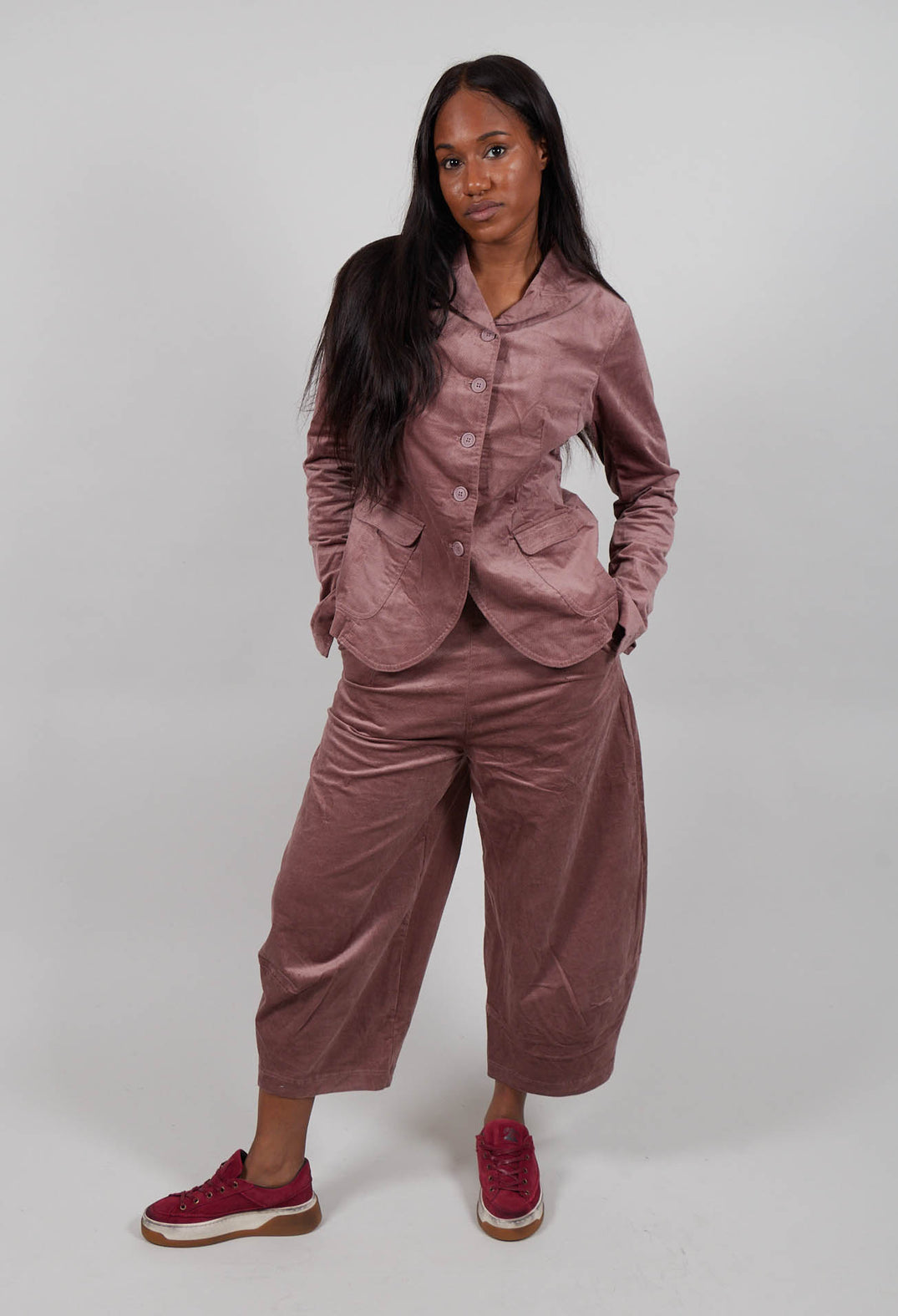 Button Up Jacket in Crystal  - 3231111