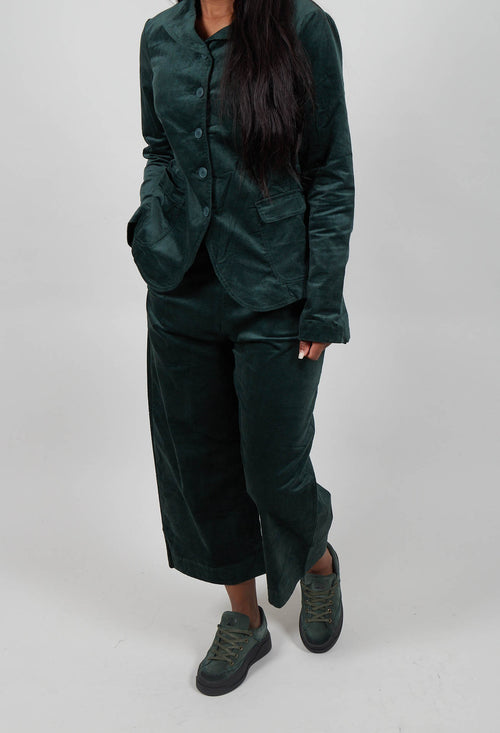 Wide Leg Trousers in Forest - 3230113