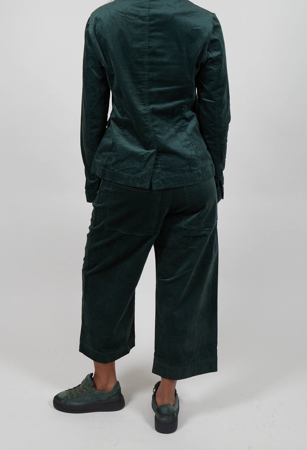Wide Leg Trousers in Forest - 3230113