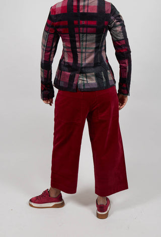 Wide Leg Trousers in Lava  - 3230113