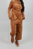 Wide Leg Trousers in Bronze  - 3230113