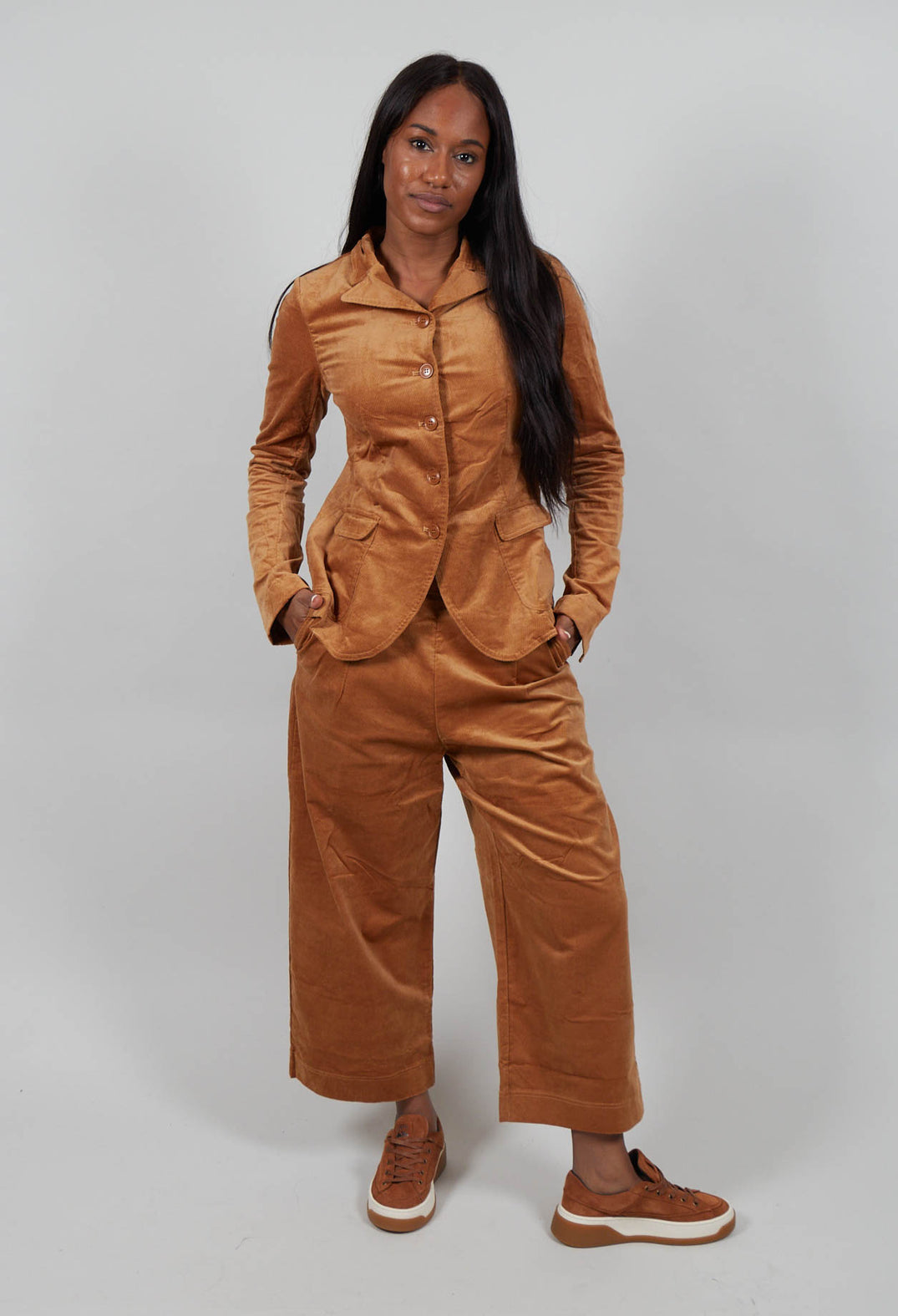 Wide Leg Trousers in Bronze  - 3230113