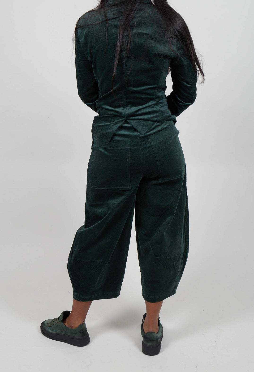 Balloon Leg Trousers in Forest  - 3230114