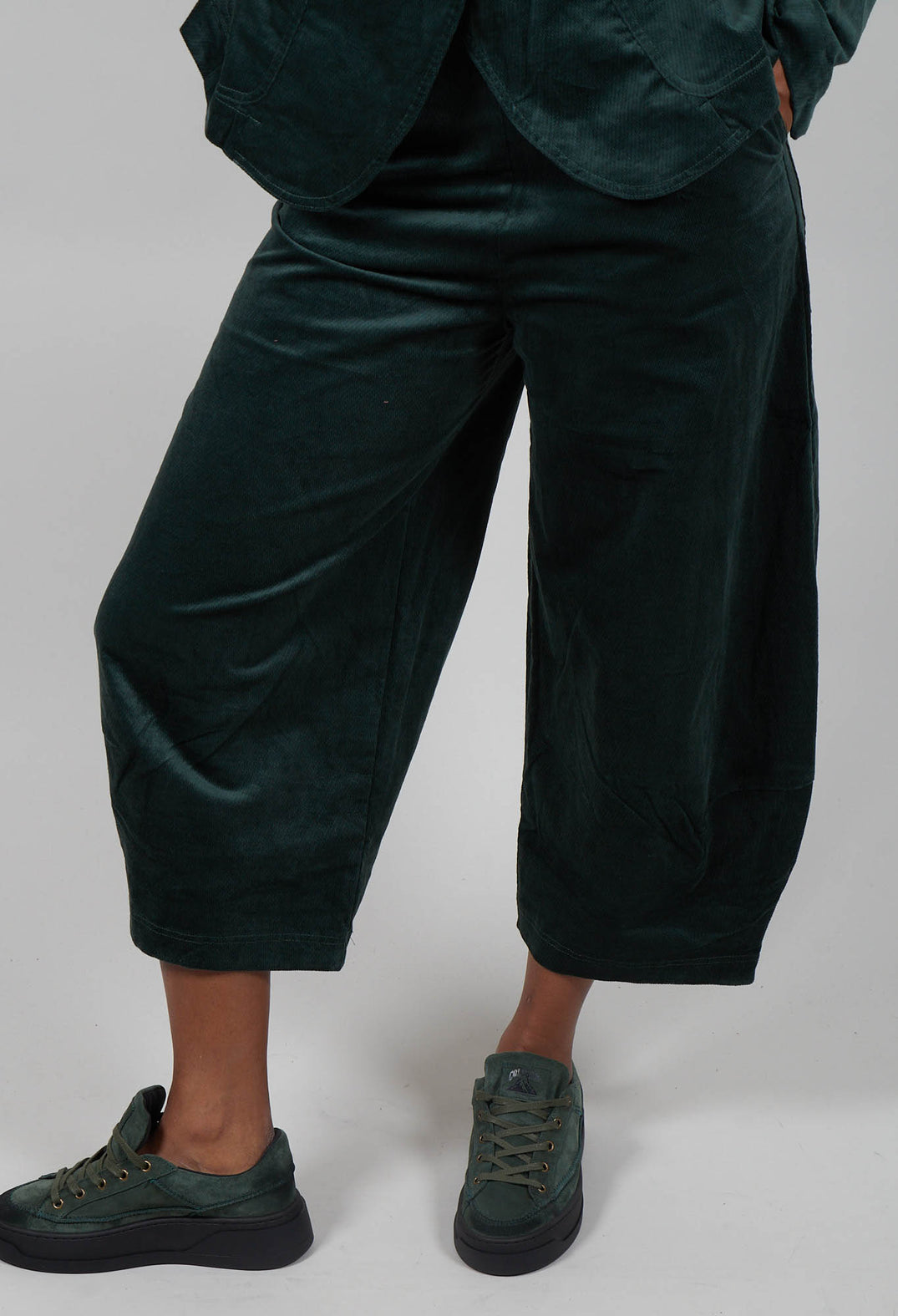 Balloon Leg Trousers in Forest  - 3230114