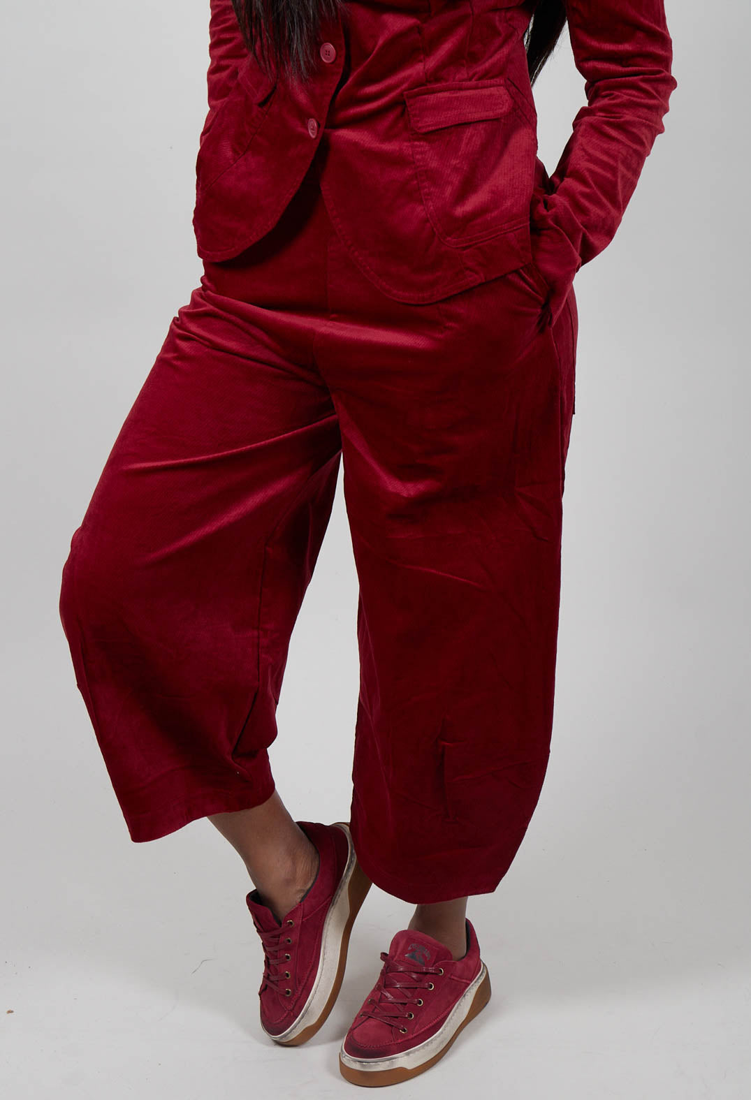 Balloon Leg Trousers in Lava  - 3230114