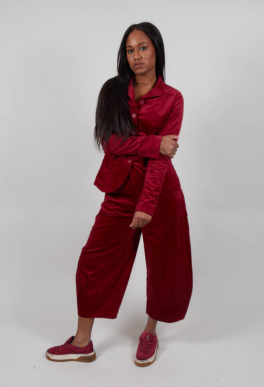 Balloon Leg Trousers in Lava  - 3230114