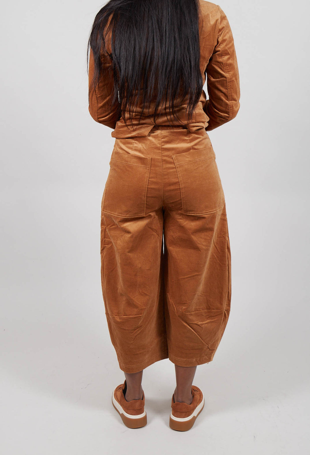 Balloon Leg Trousers in Bronze - 3230114