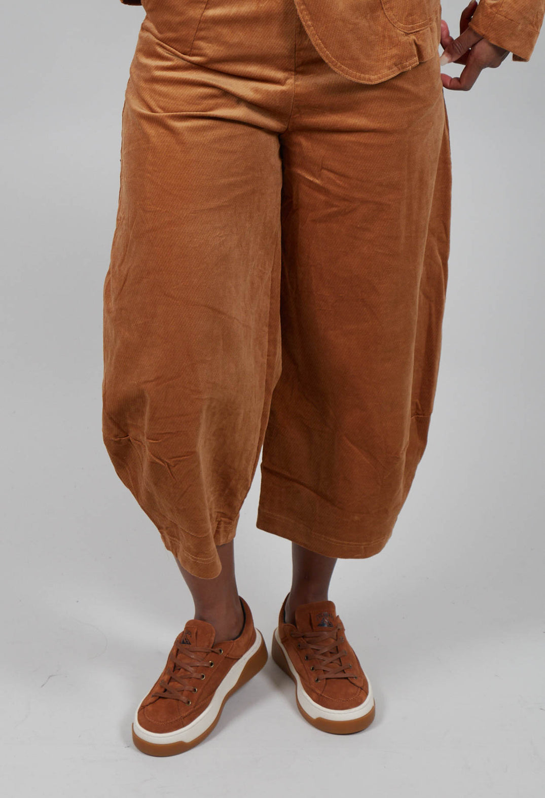 Balloon Leg Trousers in Bronze - 3230114