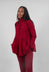 High Neck Cardigan in Lava  - 3247104