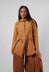 High Neck Cardigan in Bronze  - 3247104