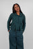 Cropped High Neck Cardigan in Forest  - 3247105