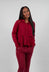 Cropped High Neck Cardigan in Lava  - 3247105