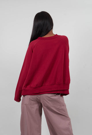 Oversized Sweatshirt in Lava  - 3250504