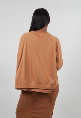 Oversized Sweatshirt in Bronze - 3250504