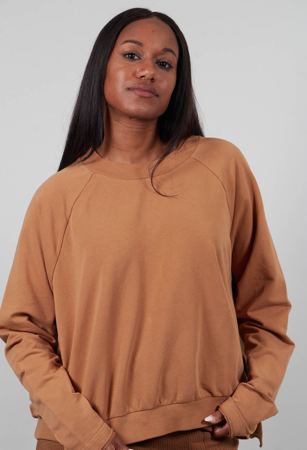 Oversized Sweatshirt in Bronze - 3250504