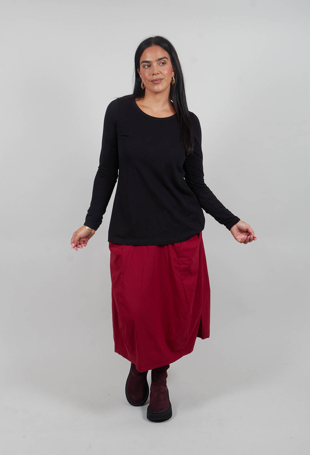 Long Sleeve T-Shirt in Black  - 3260501