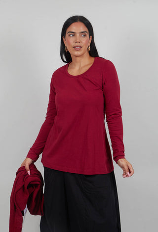 Long Sleeve T-Shirt in Lava  - 3260501
