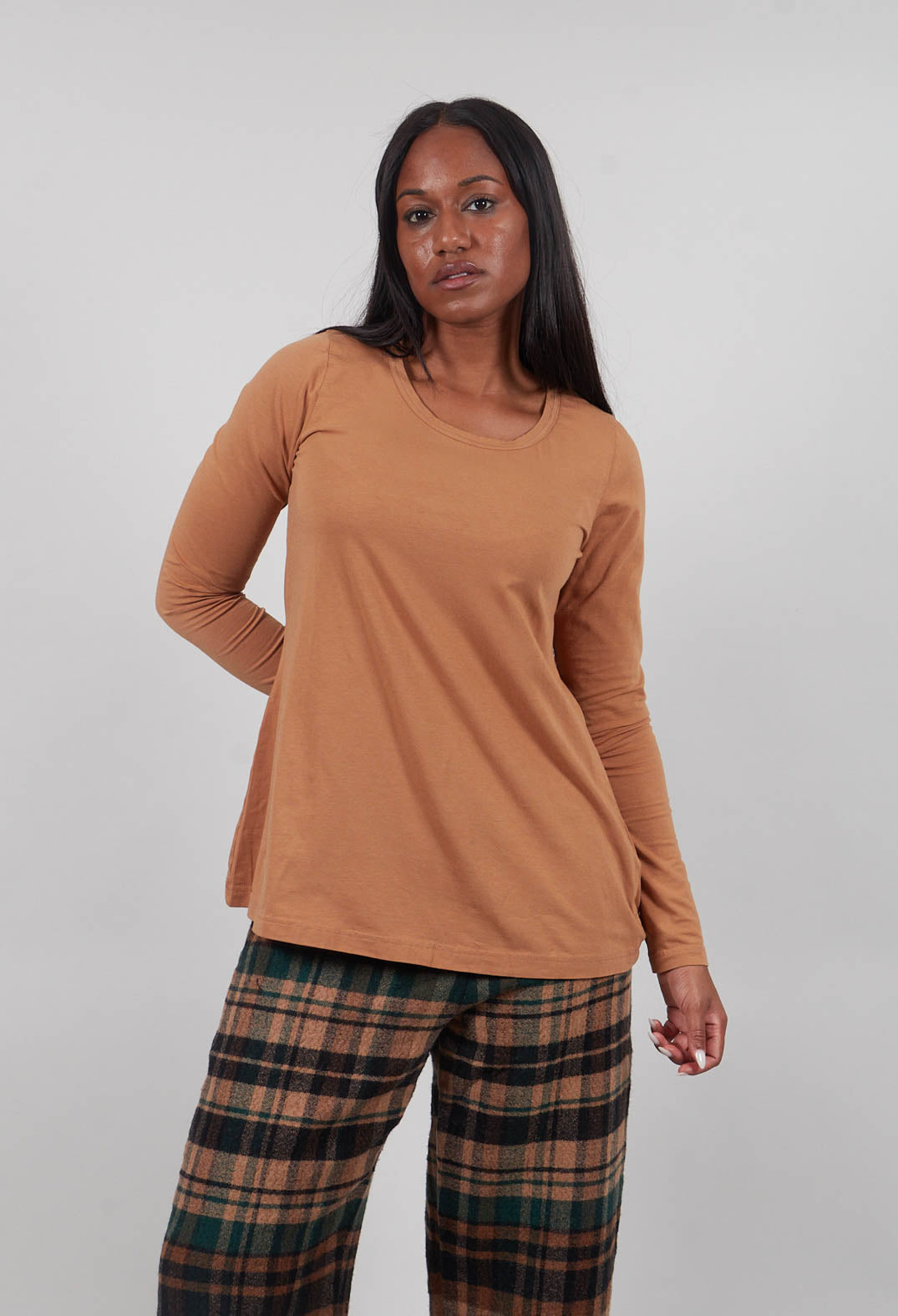 Long Sleeve T-Shirt in Bronze  - 3260501