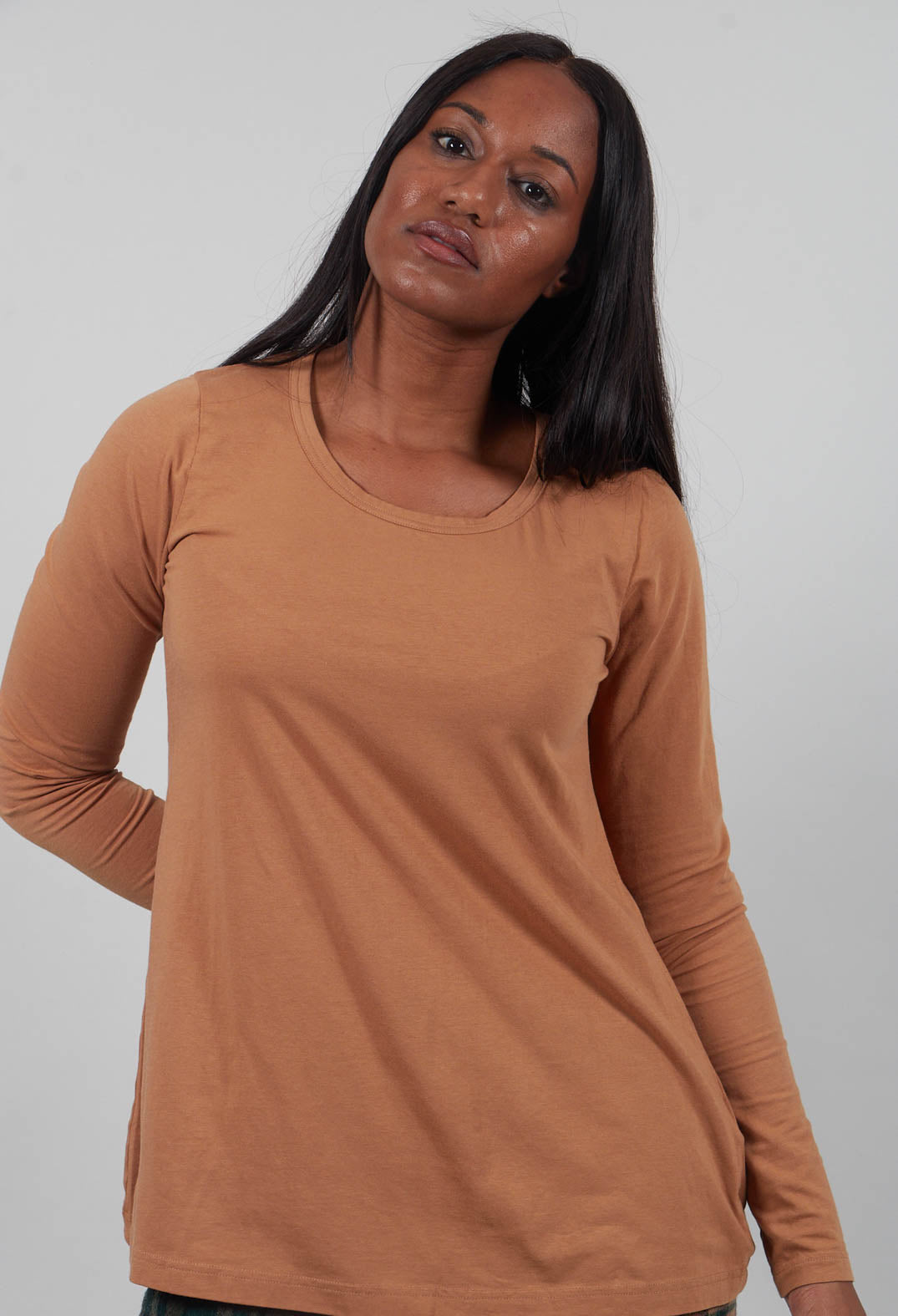 Long Sleeve T-Shirt in Bronze  - 3260501