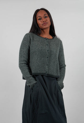 Cropped Cardigan in Forest Park Jacquard  - 3277101