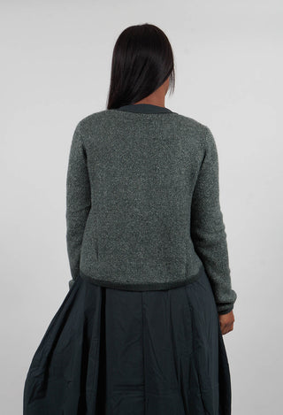 Cropped Cardigan in Forest Park Jacquard  - 3277101