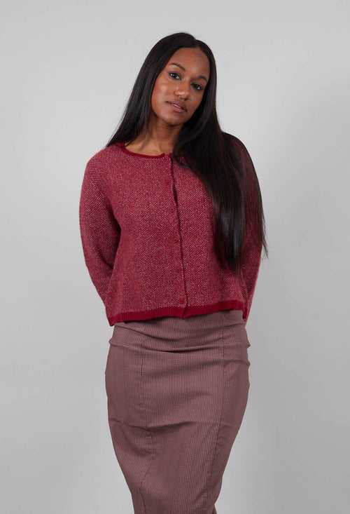 Cropped Cardigan in Lava Crystal Jacquard  - 3277101