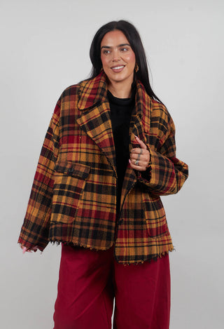 Boxy Jacket in Lava Check  - 3281102