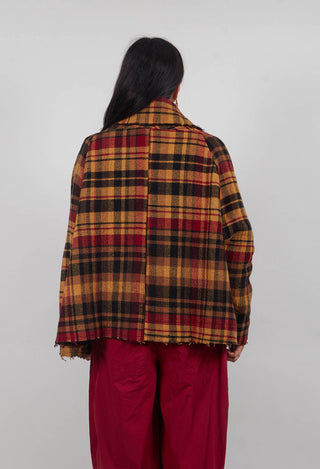 Boxy Jacket in Lava Check  - 3281102