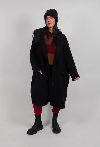 Hooded Coat in Black - 3281203