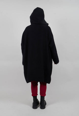 Hooded Coat in Black - 3281203