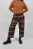 Straight Leg Trousers in Forest Check  - 3280104