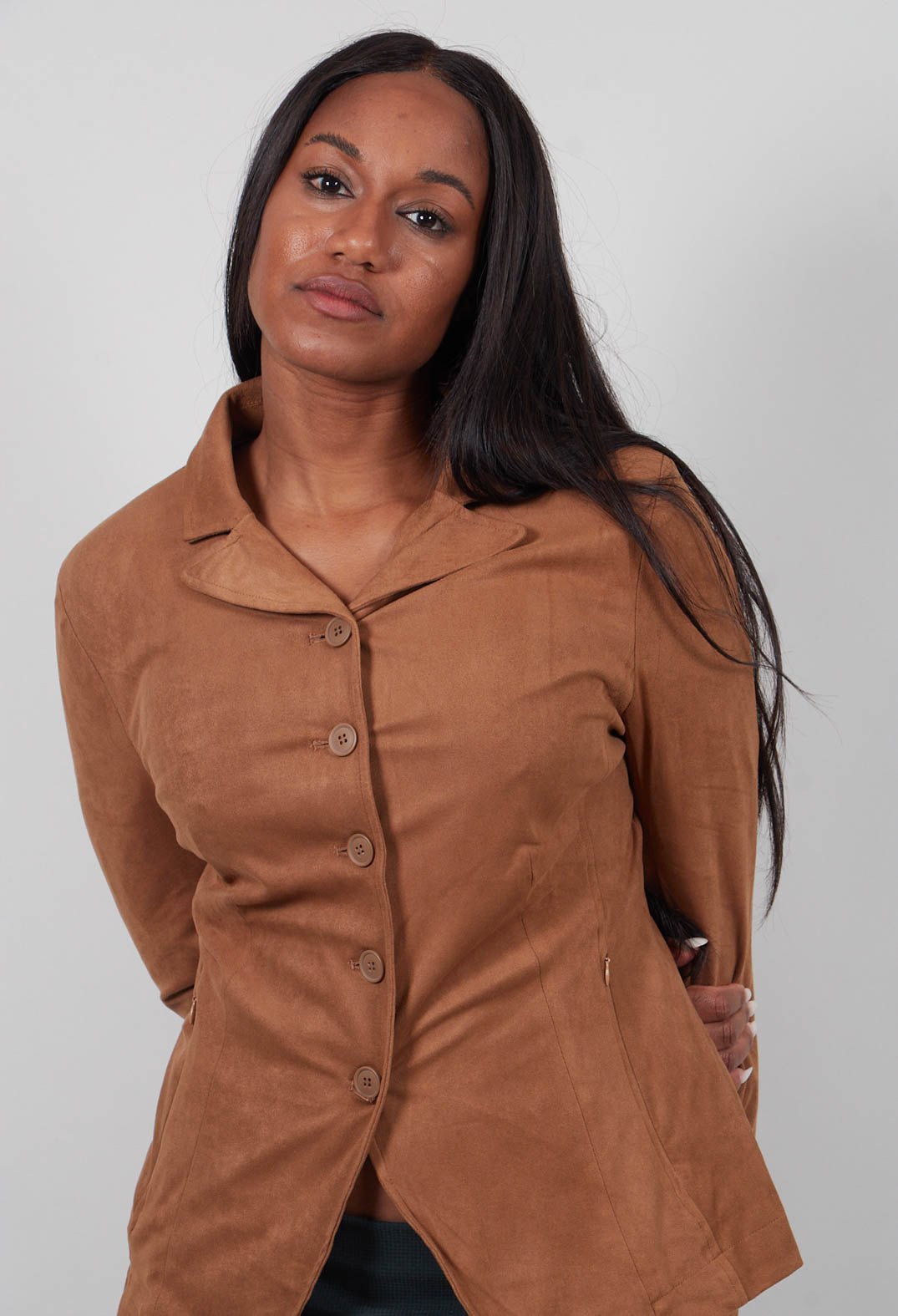 Fitted Jacket in Bronze - 3301114