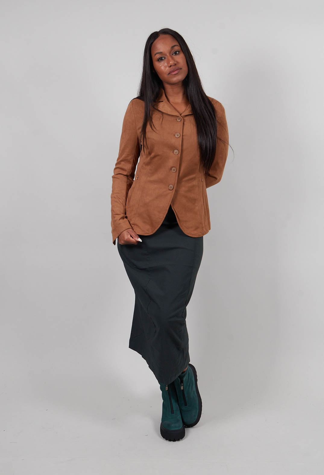 Fitted Jacket in Bronze - 3301114