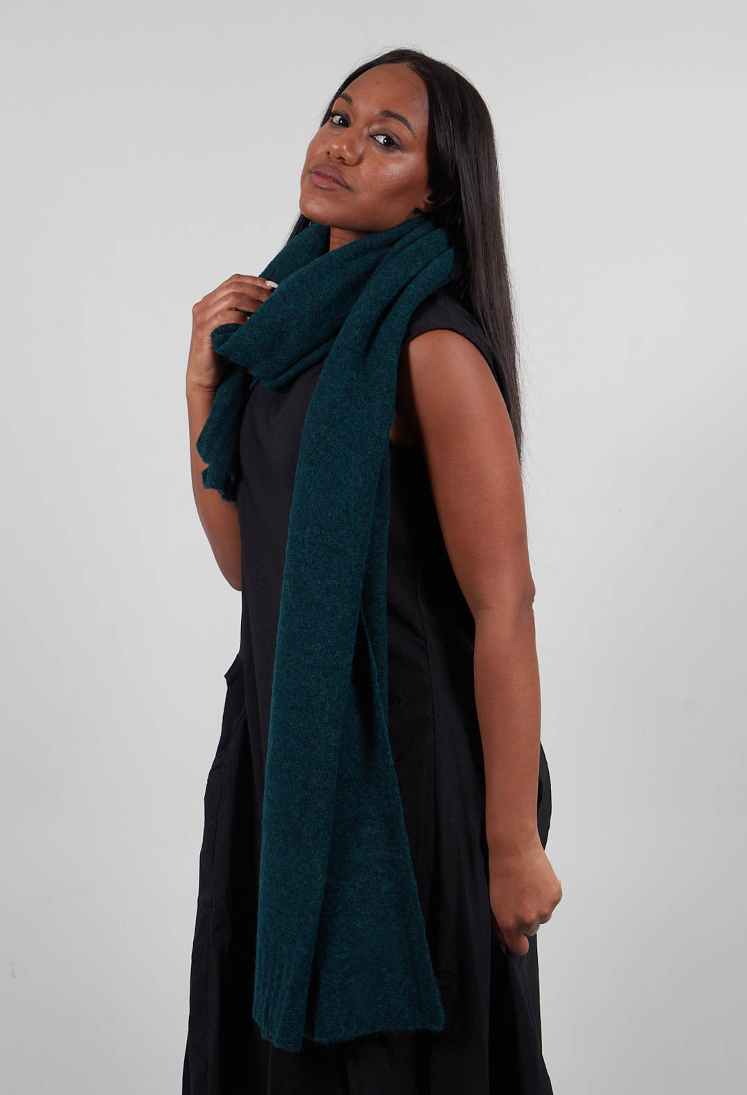 Oversized Scarf in Forest Melange  - 3317705