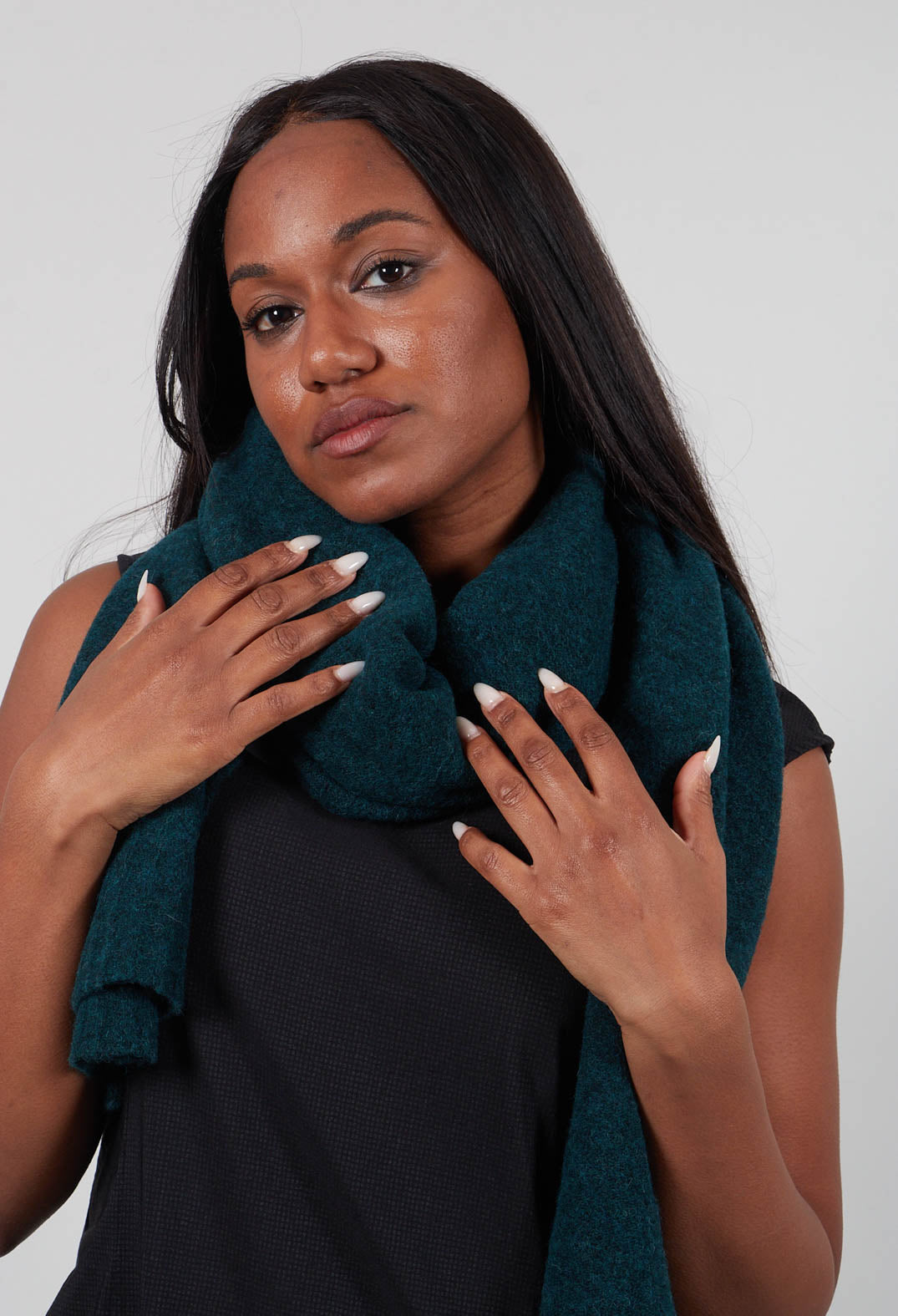 Oversized Scarf in Forest Melange  - 3317705