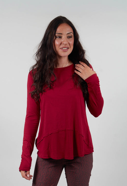 Long Sleeve Top in Lava - 3330501