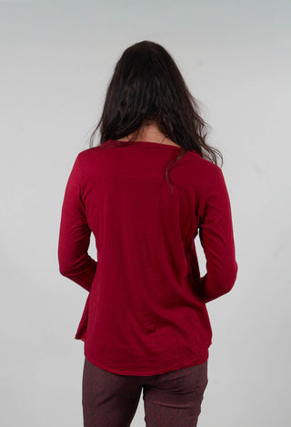 Long Sleeve Top in Lava - 3330501