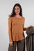 Long Sleeve Top in Bronze  - 3330501
