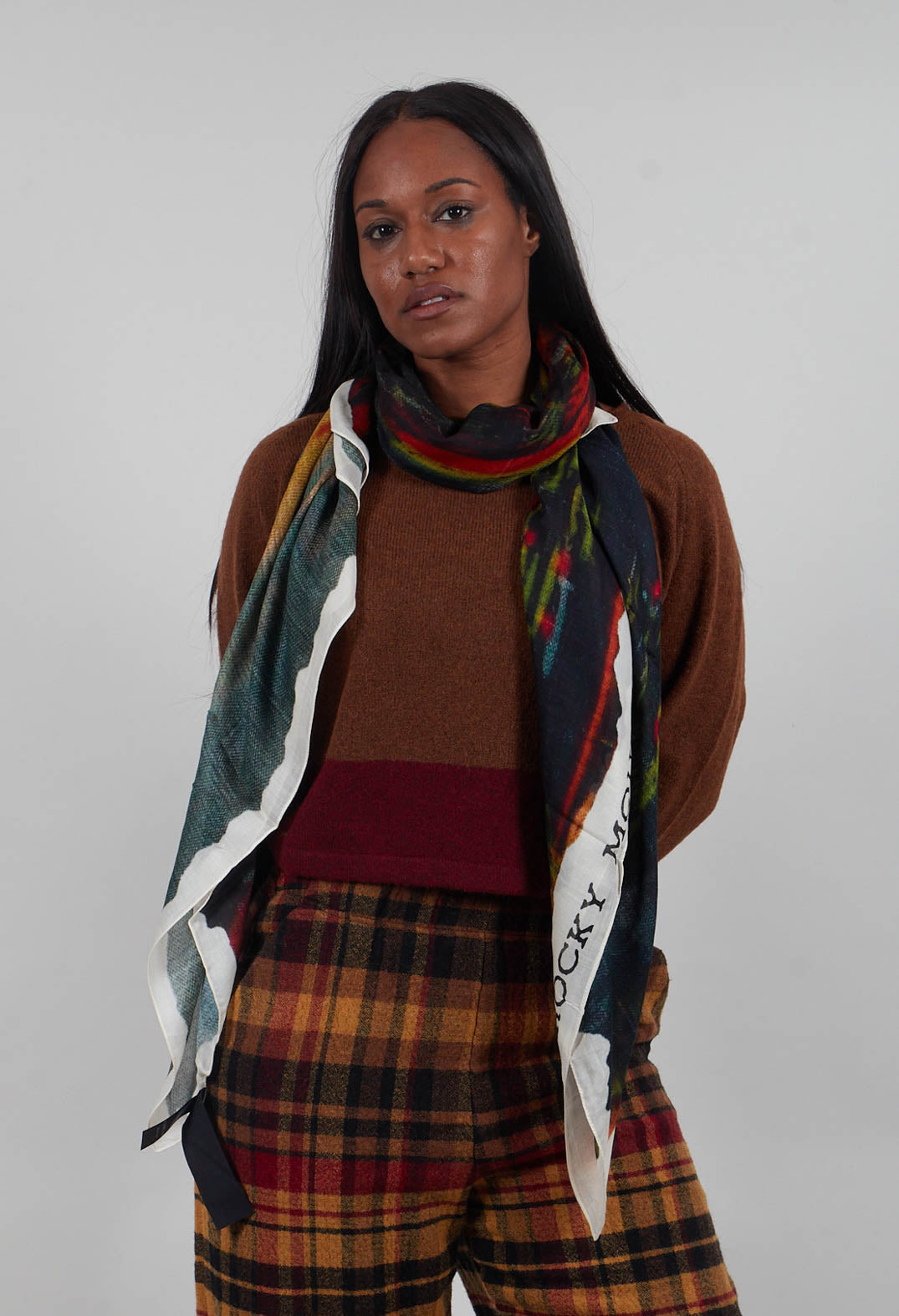 Lightweight Scarf in Forest Print - 3361402