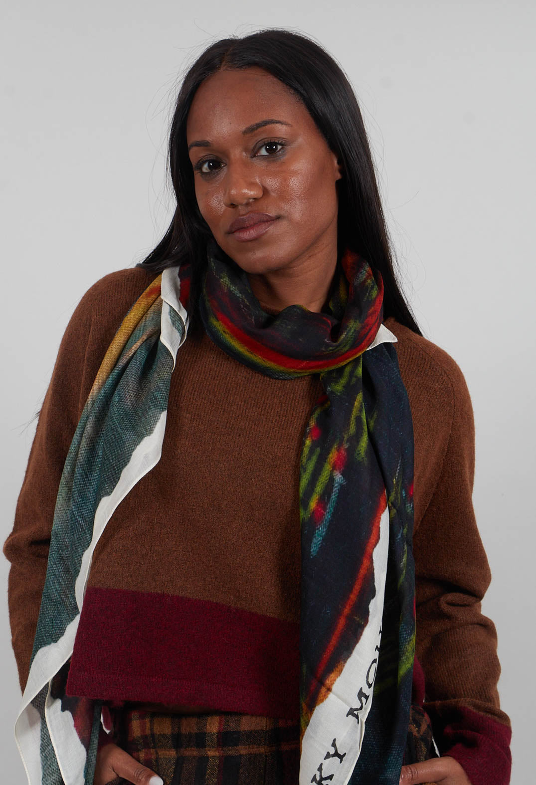 Lightweight Scarf in Forest Print - 3361402