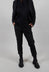 Tapered Leg Trousers in Black Stripe  - 3410103
